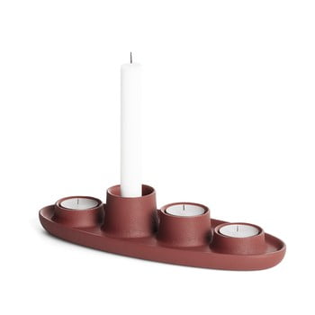 Sfeșnic EMKO Aye Aye Four Candle, vișiniu