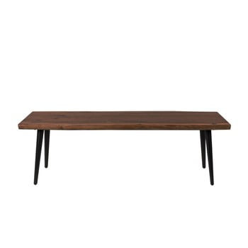 Banchetă cu picioare negre din oțel dutchbone alagon, lungime 140 cm