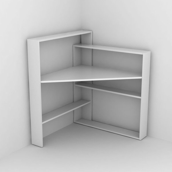 Bílý pracovní stůl s úložnými prostory Rafevi Pisagor