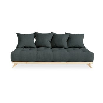 Canapea karup design senza natural/slate grey, gri închis