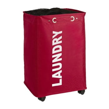 Coș de rufe wenko quadro, roșu, 79,2 l