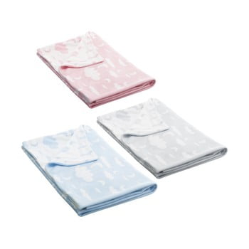 Set 3 pături pentru copii unimasa baby, 100 x 75 cm
