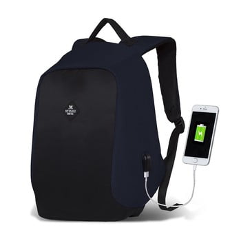 Rucsac cu port usb my valice secret smart bag, albastru închis-negru