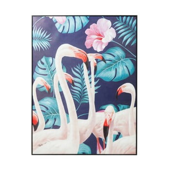 Tablou Kare Design Touched Flamingo, 122 x 92 cm