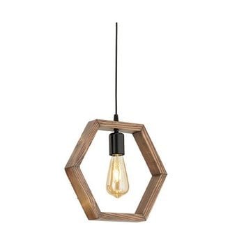 Lustră din lemn de carpen geometrik sparky