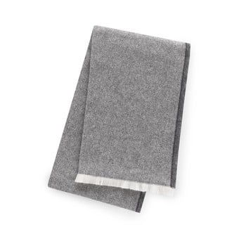 Pled din amestec de bumbac euromant linen, 140 x 180 cm, gri închis