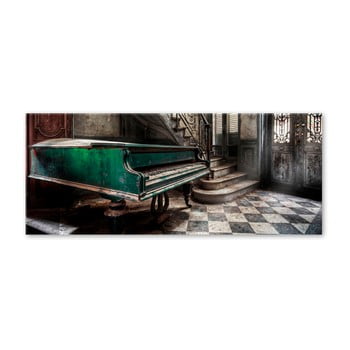 Tablou styler glas piano, 50 x 125 cm