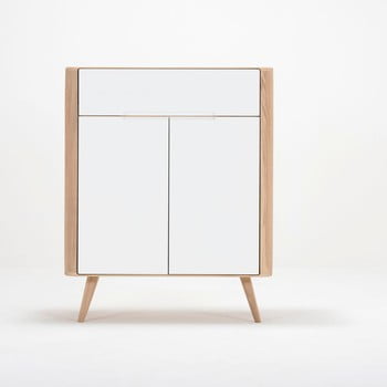 Comodă din lemn de stejar gazzda ena one, 90 x 42 x 110 cm