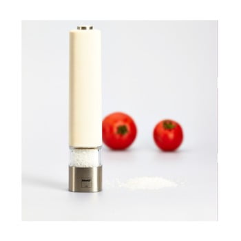 Râșniță electrică pentru piper bisetti mill, 20 cm, alb