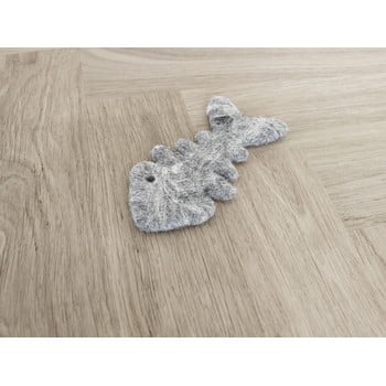 Jucărie în formă de schelet de pește pentru pisici, din lână wooldot cat fish bone, lungime 12 cm, gri