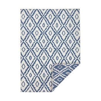 Covor reversibil bougari rio, 200 x 290 cm, albastru - alb