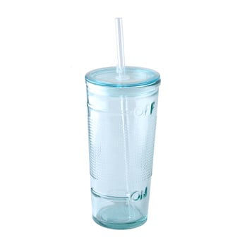 Pahar de voiaj din sticlă reciclată ego dekor off, 500 ml