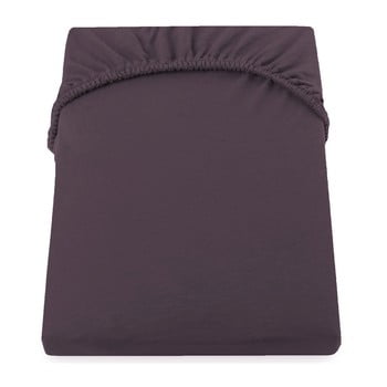 Cearșaf de pat cu elastic decoking nephrite, 220–240 cm, maro-bej închis