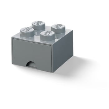 Cutie depozitare cu sertar LEGO®, gri închis imagine
