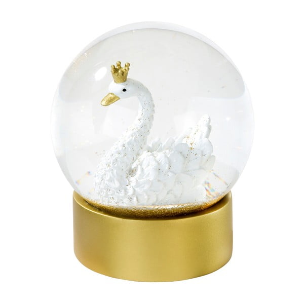 Dekorativní sněžítko s labutí Talking tables, ⌀ 10 cm
