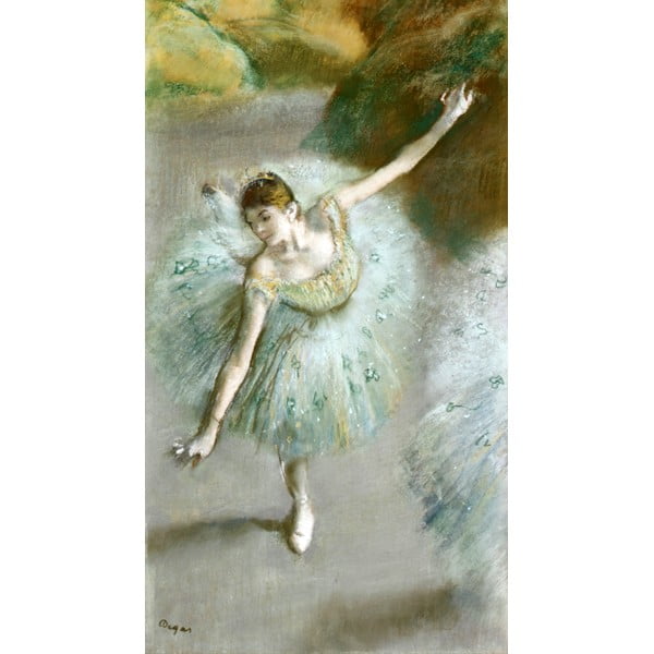 Reprodukce obrazu Edgar Degas - Dancer in Green, 55 x 30 cm