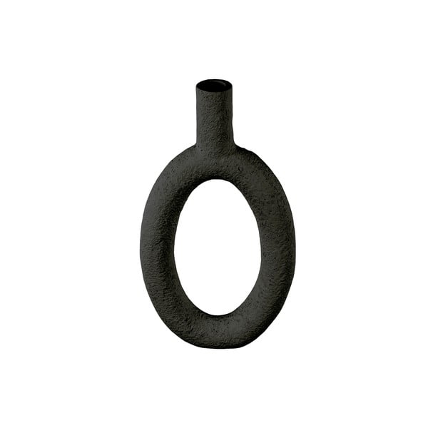 Černá váza PT LIVING Oval, výška 31 cm