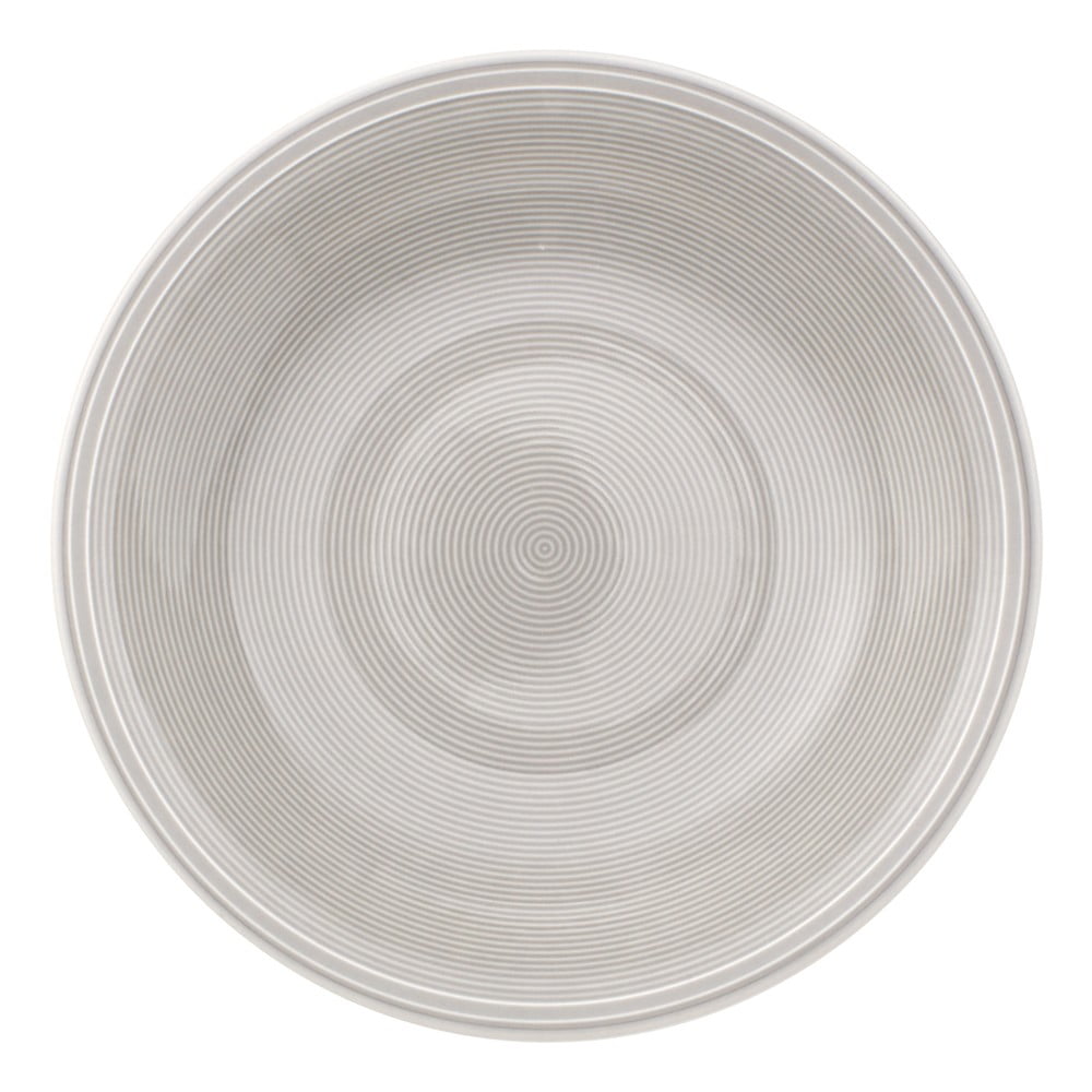 Bílo-šedý porcelánový hluboký talíř Villeroy & Boch Like Color Loop, ø 23,5 cm