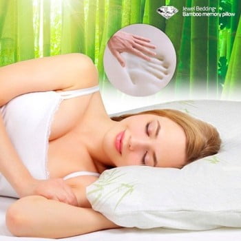 Pernă cu spumă de memorie InnovaGoods Jewel Bedding, alb