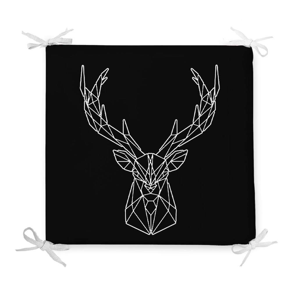 Podsedák s příměsí bavlny Minimalist Cushion Covers Geometric Reindeer, 42 x 42 cm