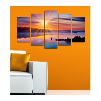Tablou din mai multe piese 3d art mardo sunset, 102 x 60 cm