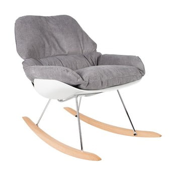 Fotoliu balansoar white label rocky, gri