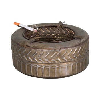 Scrumieră din zinc antic line pneu, ø 18,5 cm