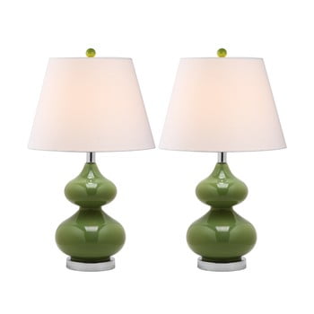 Set 2 lămpi de masă safavieh gabriel, verde