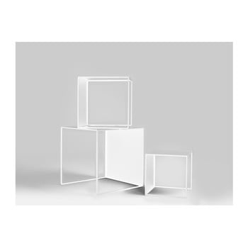 Set 3 mese auxiliare custom form 2wall, alb