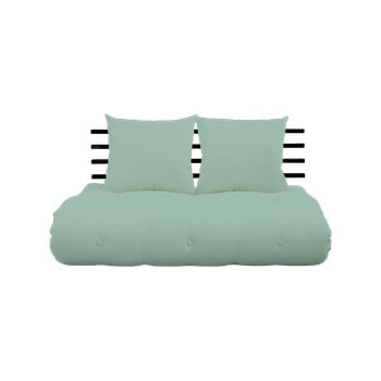 Canapea extensibilă karup design shin sano black/mint