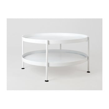 Masă de cafea custom form hanna, ⌀ 80 cm, alb