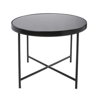 Măsuță de cafea leitmotiv smooth, 60 x 46 cm, negru