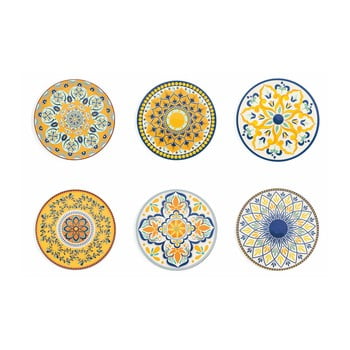 Set 6 farfurii decorative villa d'este sicilia