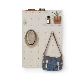 Cuier de perete din lemn surdic pegboard girls