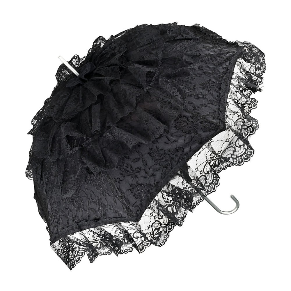 Černý holový deštník Von Lilienfeld Bridal Melissa