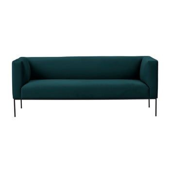 Canapea din catifea cu 3 locuri windsor & co sofas neptune, verde petrol