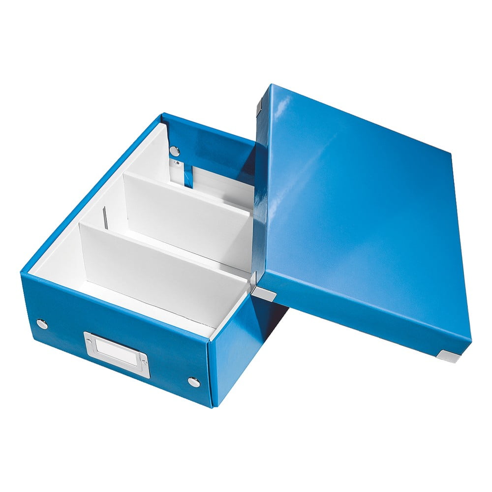 Modrý box s organizérem Leitz Office, délka 28 cm