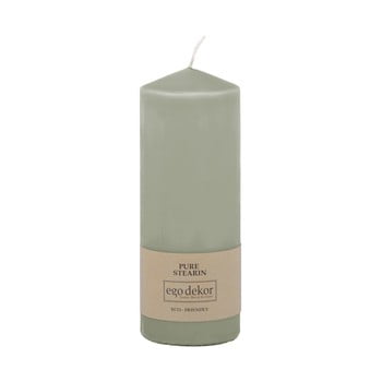 Lumânare baltic candles eco top, înălțime 18 cm, turcoaz