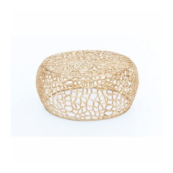 Masă de cafea woox living honey, ⌀ 73 cm, auriu
