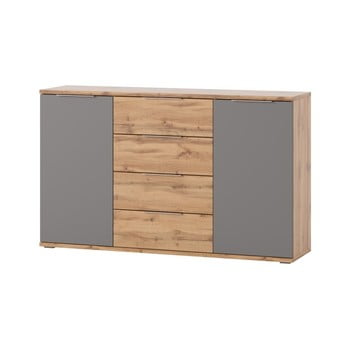 Comodă în decor de lemn szynaka meble livorno, gri - natural
