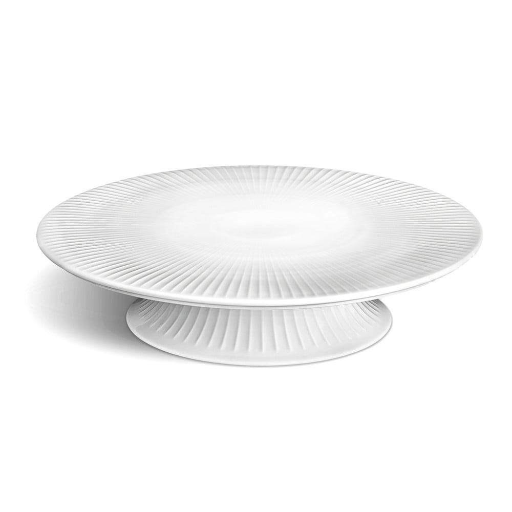 Bílý porcelánový podnos na dort Kähler Design Hammershoi Cake Dish, ⌀ 30 cm