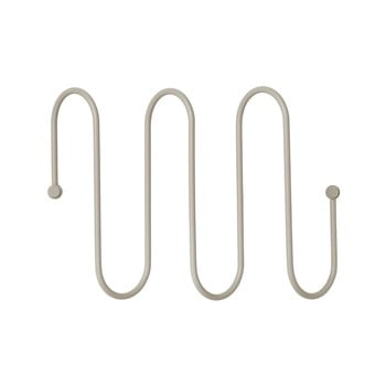 Cuier de perete cu 3 cârlige blomus curl, gri