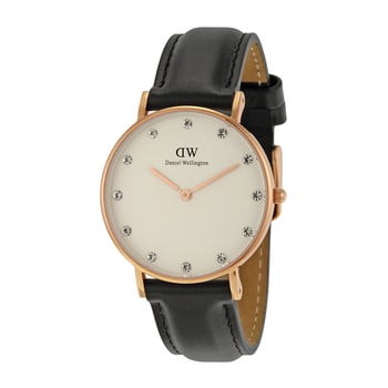 Ceas de dasmă daniel wellington sheffield, ⌀ 34 mm, alb-roz auriu