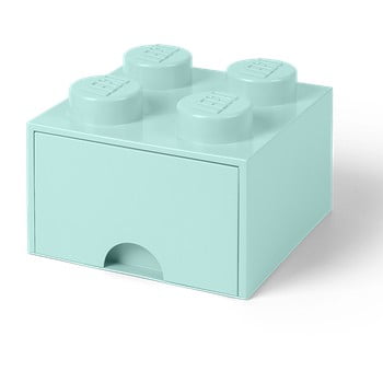 Cutie pătrată pentru depozitare lego®, verde mentă