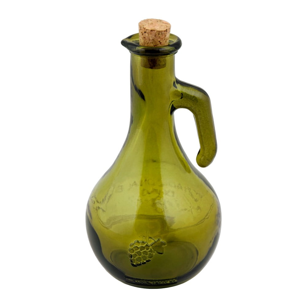 Zelená láhev na ocet z recyklovaného skla Ego Dekor Di Vino, 500 ml