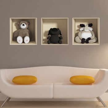 Set 3 autocolante cu efect 3D Fanastick Toys