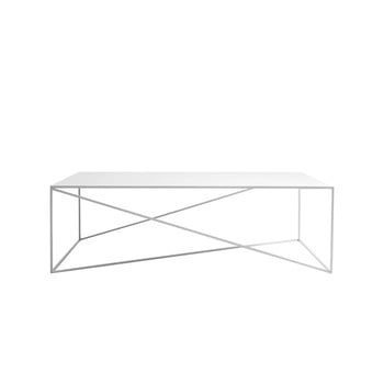 Măsuță de cafea custom form memo, lățime 140 cm, alb