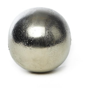 Bilă decorativă Simla Raw, ⌀ 10 cm, argintiu