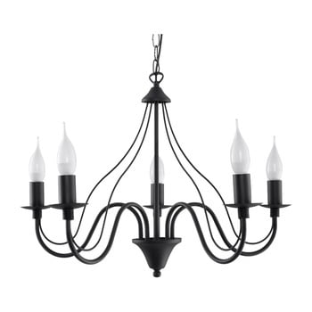 Lustră nice lamps floriano 5, negru