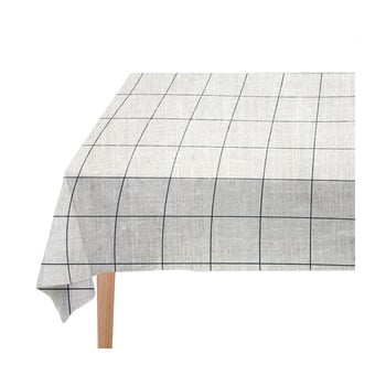 Față de masă linen couture blue lines, 140 x 140 cm